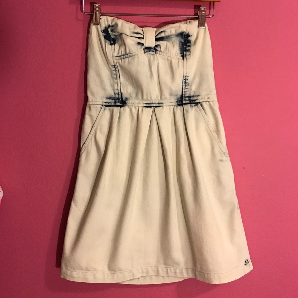 Free People Strapless Denim Dress